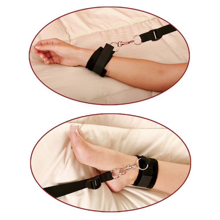 Fetish Fantasy Bed Bindings Under Bed Restraints Kit | UberKinky