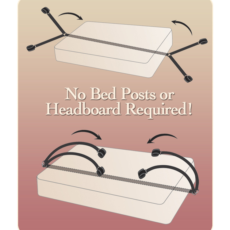 Fetish Fantasy Bed Bindings Under Bed Restraints Kit | UberKinky