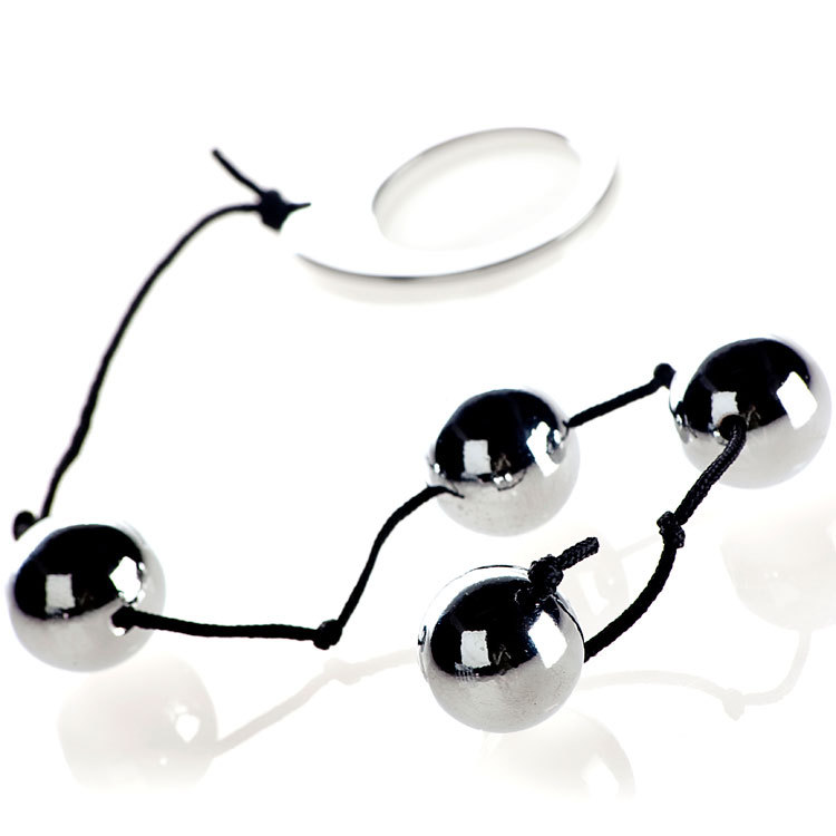Seven Creations Heavy Metal Anal Beads 10 Inches | UberKinky