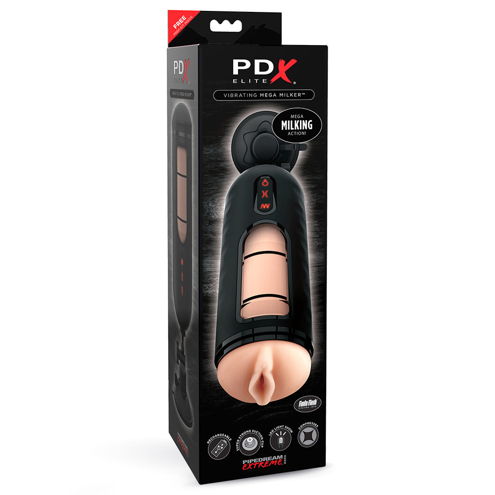 PDX Elite Vibrating Mega Milker Male Masturbator | UberKinky
