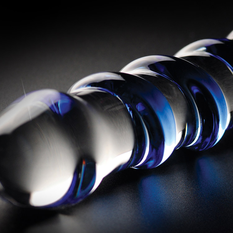 Icicles No 5 Sapphire Spiral Glass Dildo 7 Inch | UberKinky