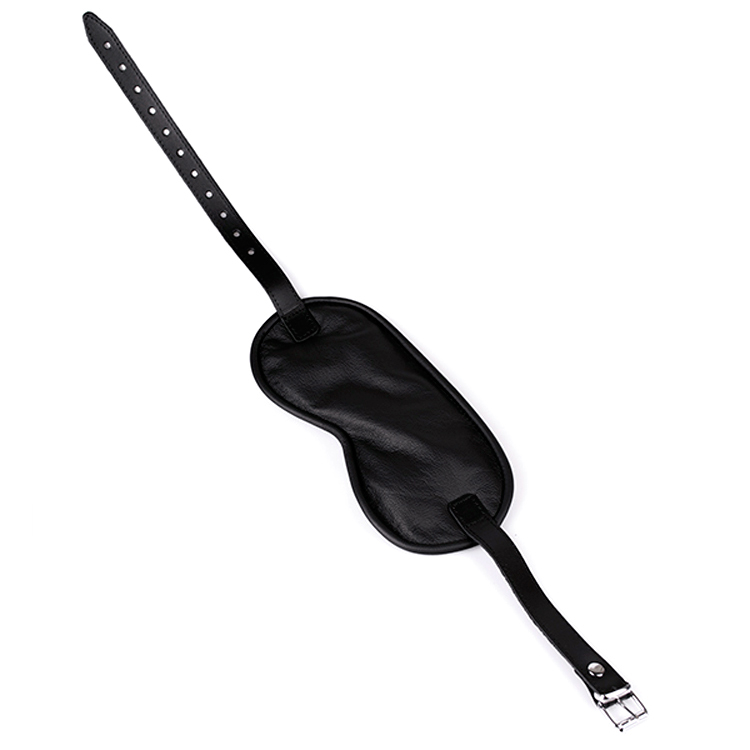 Uberkinky Large Padded Leather Blindfold | UberKinky