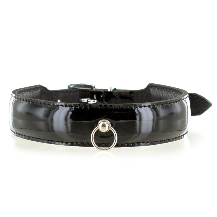 UberKinky Patent Leather Slave Collar 1