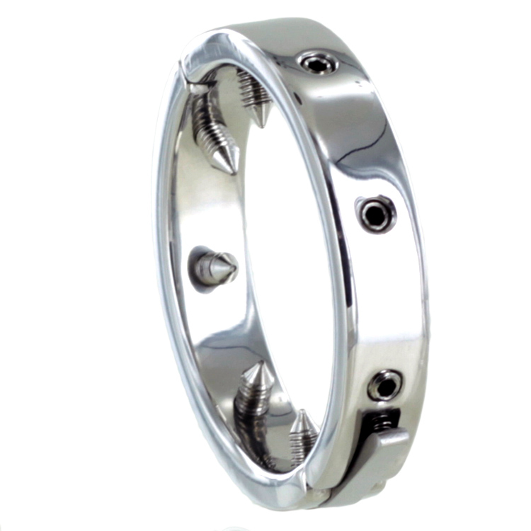 UberKinky Hinged Cock Ring with Adjustable Spikes | UberKinky