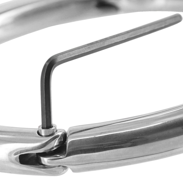 Uberkinky Rolled Steel Slave Collar with Ring | UberKinky