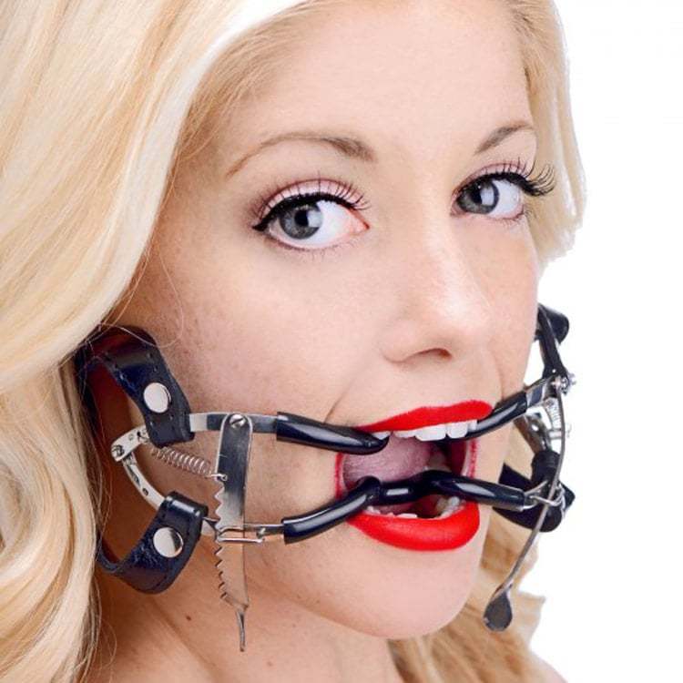 Master Series Ratchet Style Jenings Mouth Gag with Strap | UberKinky