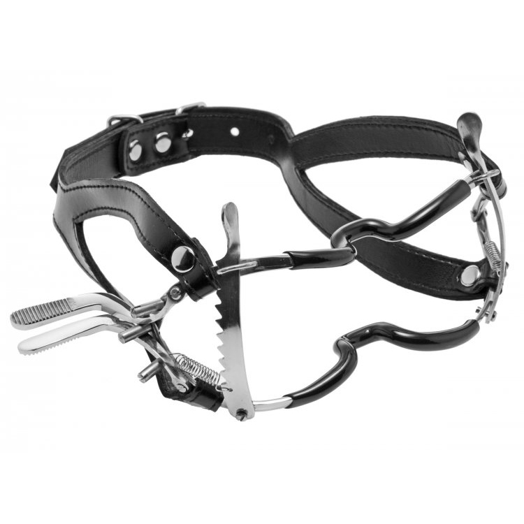 Master Series Ratchet Style Jenings Mouth Gag with Strap | UberKinky