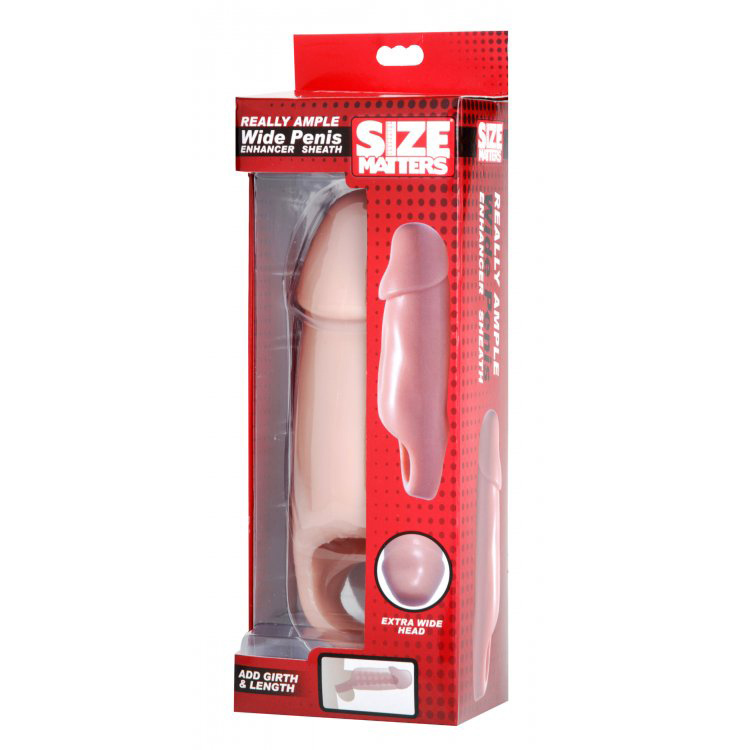 Size Matters Really Ample Wide Penis Enhancer Sheath | UberKinky