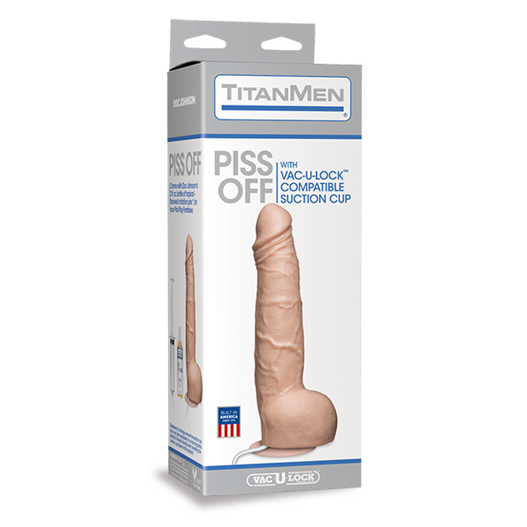 Titan Men Piss Off Ejaculating Dildo 7.8 Inches | UberKinky