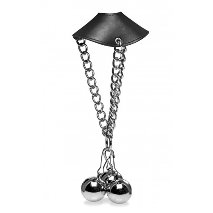 Master Series Spike and Stretch CBT Ball Stretching Kit with Weights | UberKinky