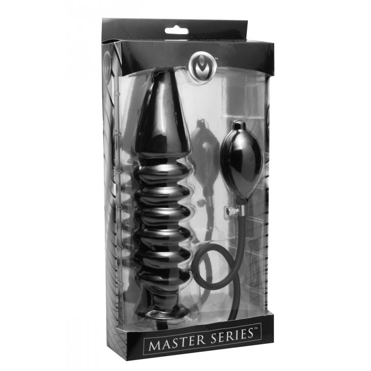 Master Series Accordion Inflatable XL Anal Plug 15 inches | UberKinky
