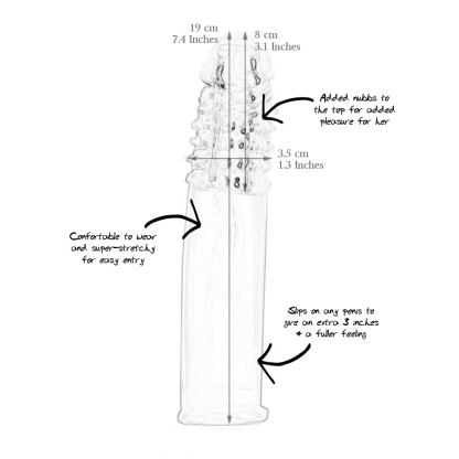 Seven Creations Lidl Extra Penis Extension Sleeve | UberKinky
