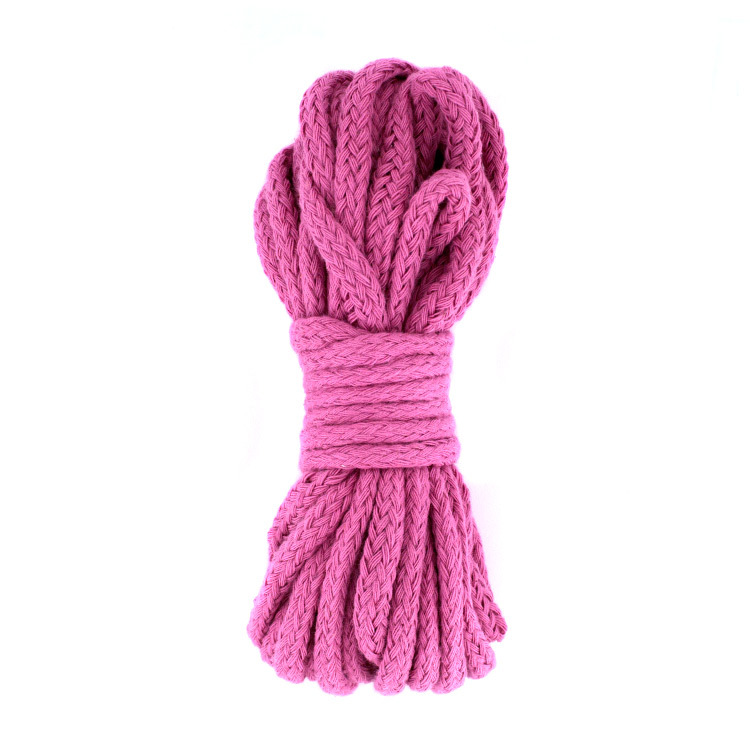 UberKinky Braided Cotton Bondage Rope Pink 32ft 10m