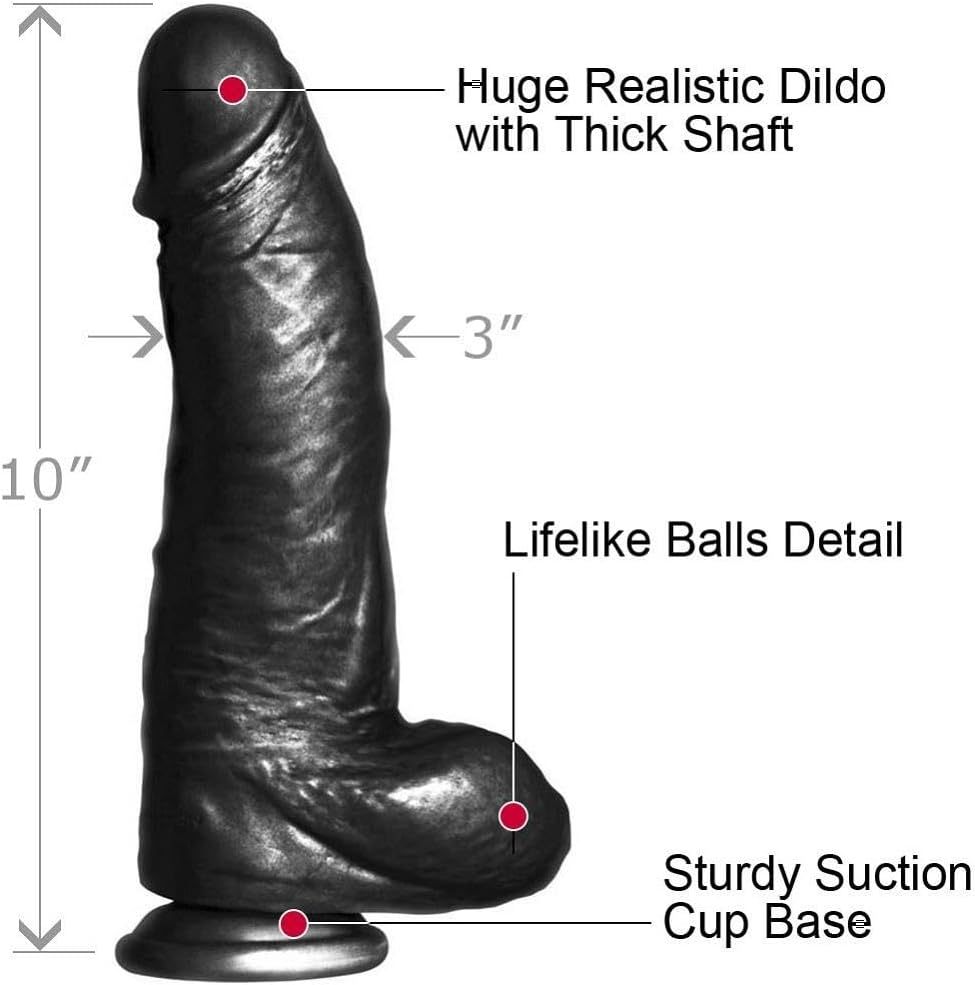 Falcon Big Black Cock Phat Boy Dildo 8 Inches