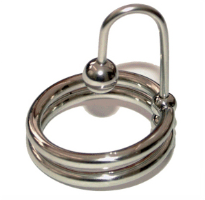 Titus Sperm Stopper with Double Glans Ring*** - 32mm diameter