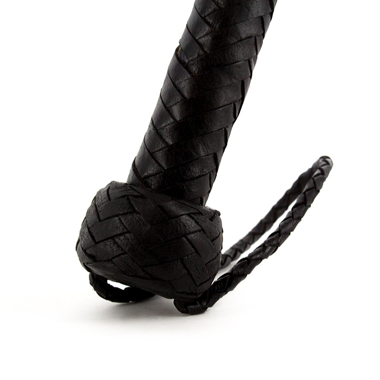 UberKinky Calf Leather Devil's Tongue Whip | UberKinky