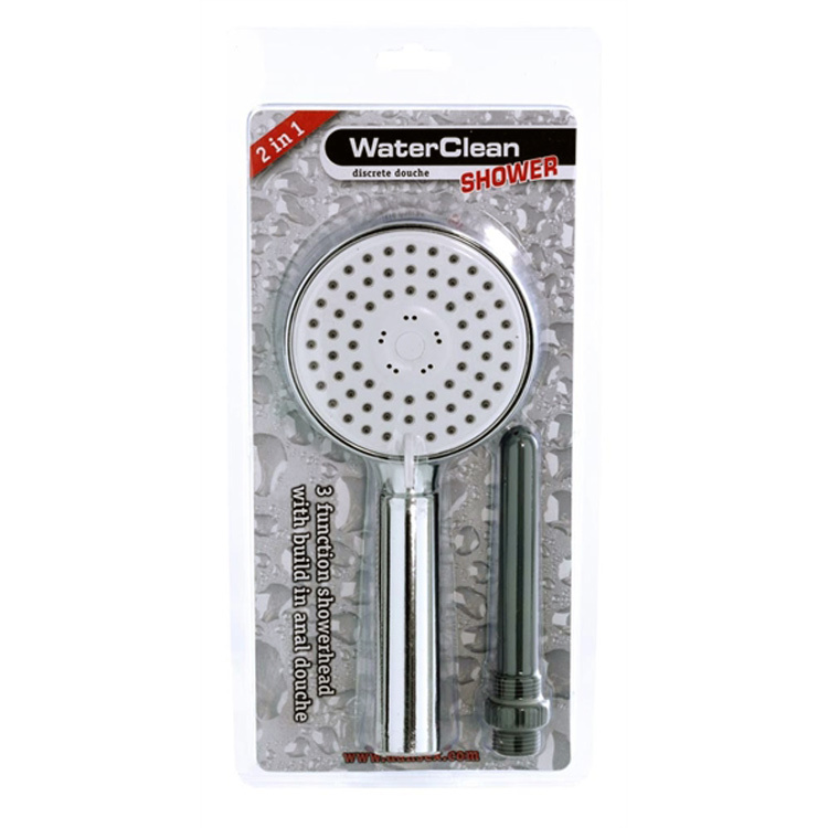 WaterClean Shower Head With Built-In Anal Douche Nozzle | UberKinky