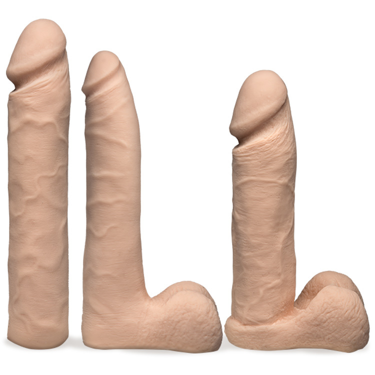 Doc Johnson Vac-U-Lock Dual Density Experienced Dildo Set 10 Inches, 8 Inches and 7 Inches | UberKinky