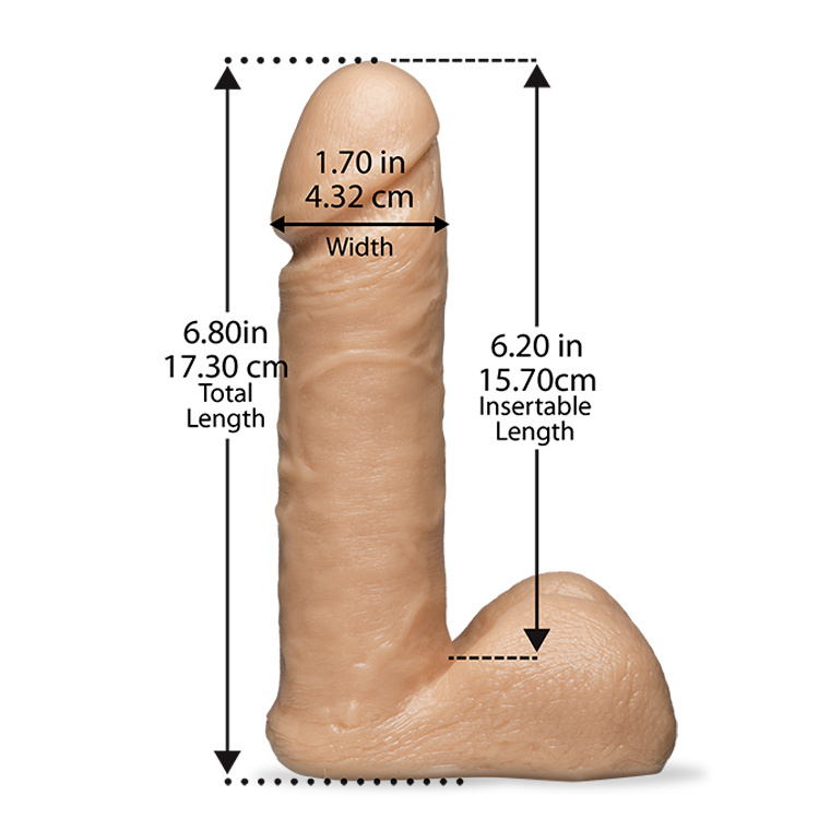 Doc Johnson Vac-U-Lock 6 inch Realistic Dildo 6.2 inches | UberKinky