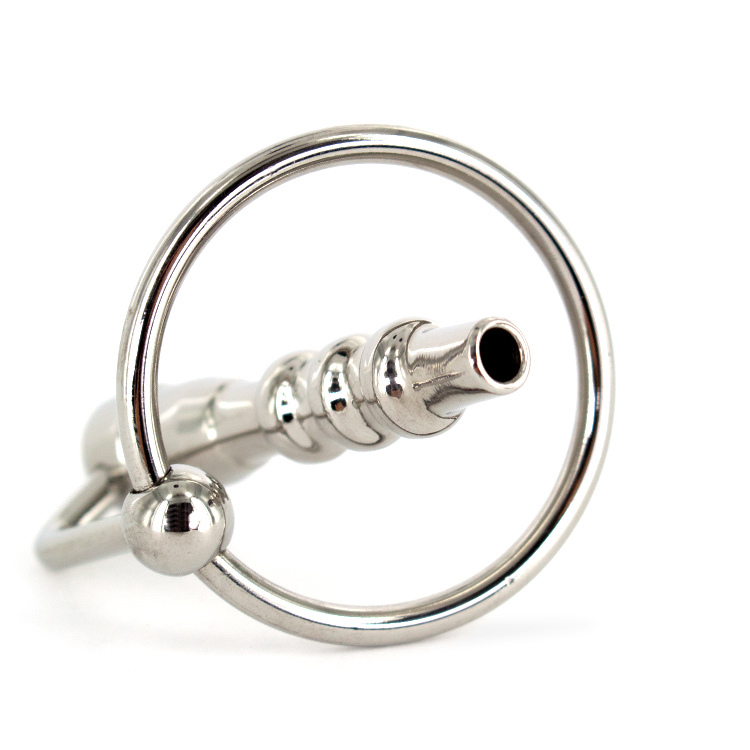 Uberkinky Ribbed Wedge Penis Plug with Glans Ring | UberKinky