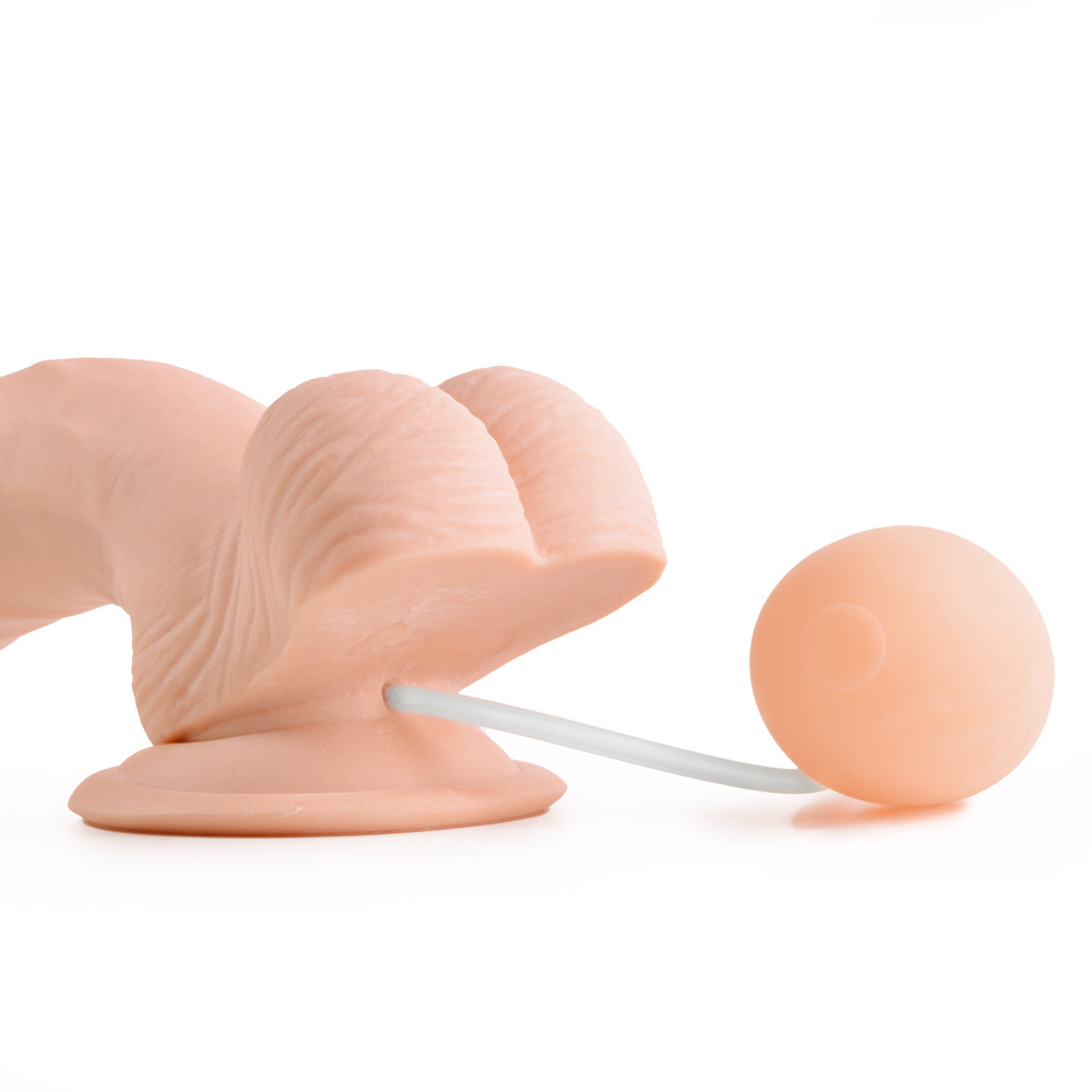 UberKinky Soft Ejaculation Cock With Balls 7 Inches | UberKinky