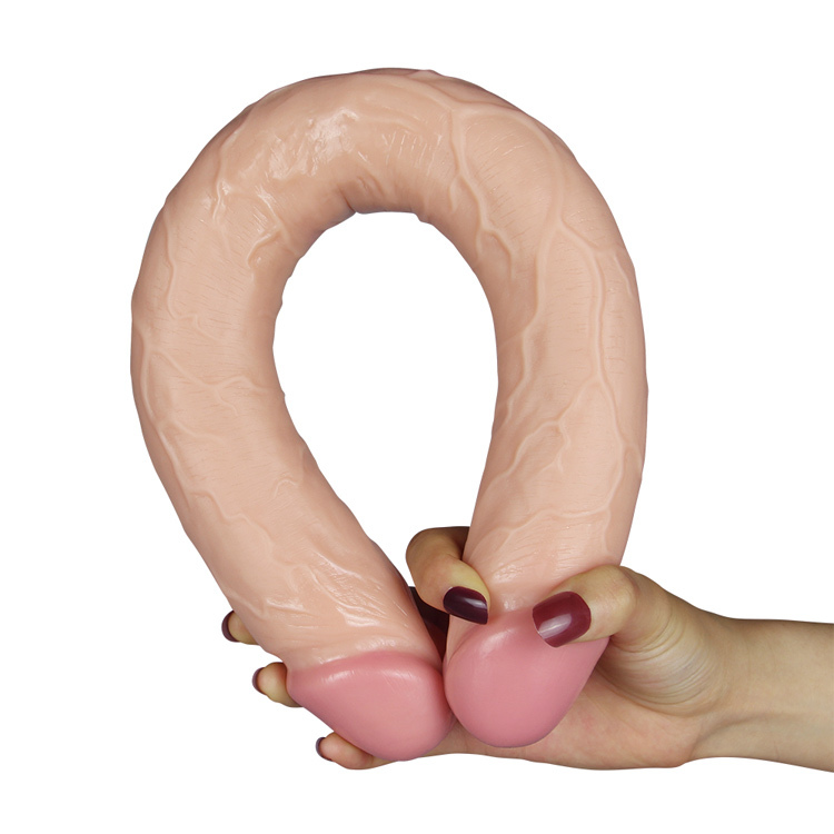 UberKinky King Size Realistic Slim Ultra Double Dildo | UberKinky
