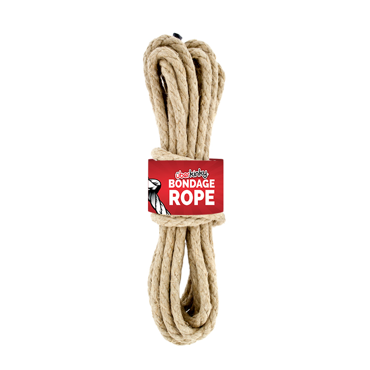 Uberkinky Natural Hemp Bondage Rope 16ft 5m | UberKinky