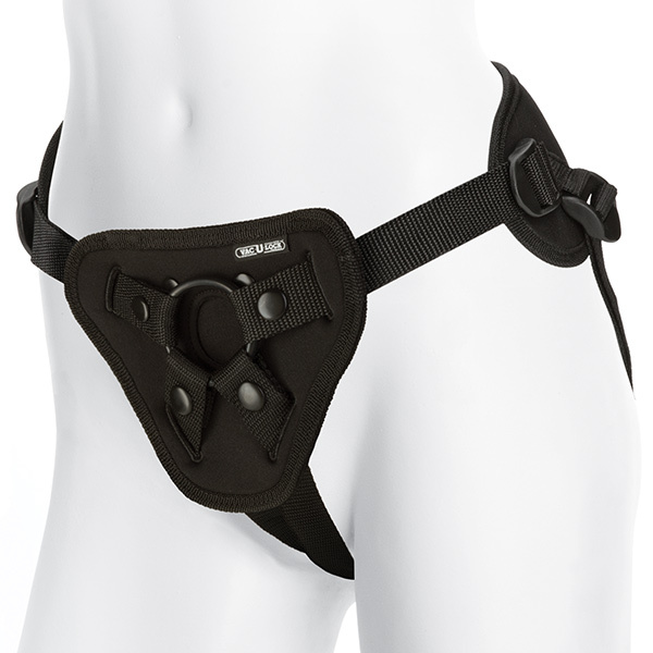 Doc Johnson Supreme Harness With Vibrator Plug | UberKinky