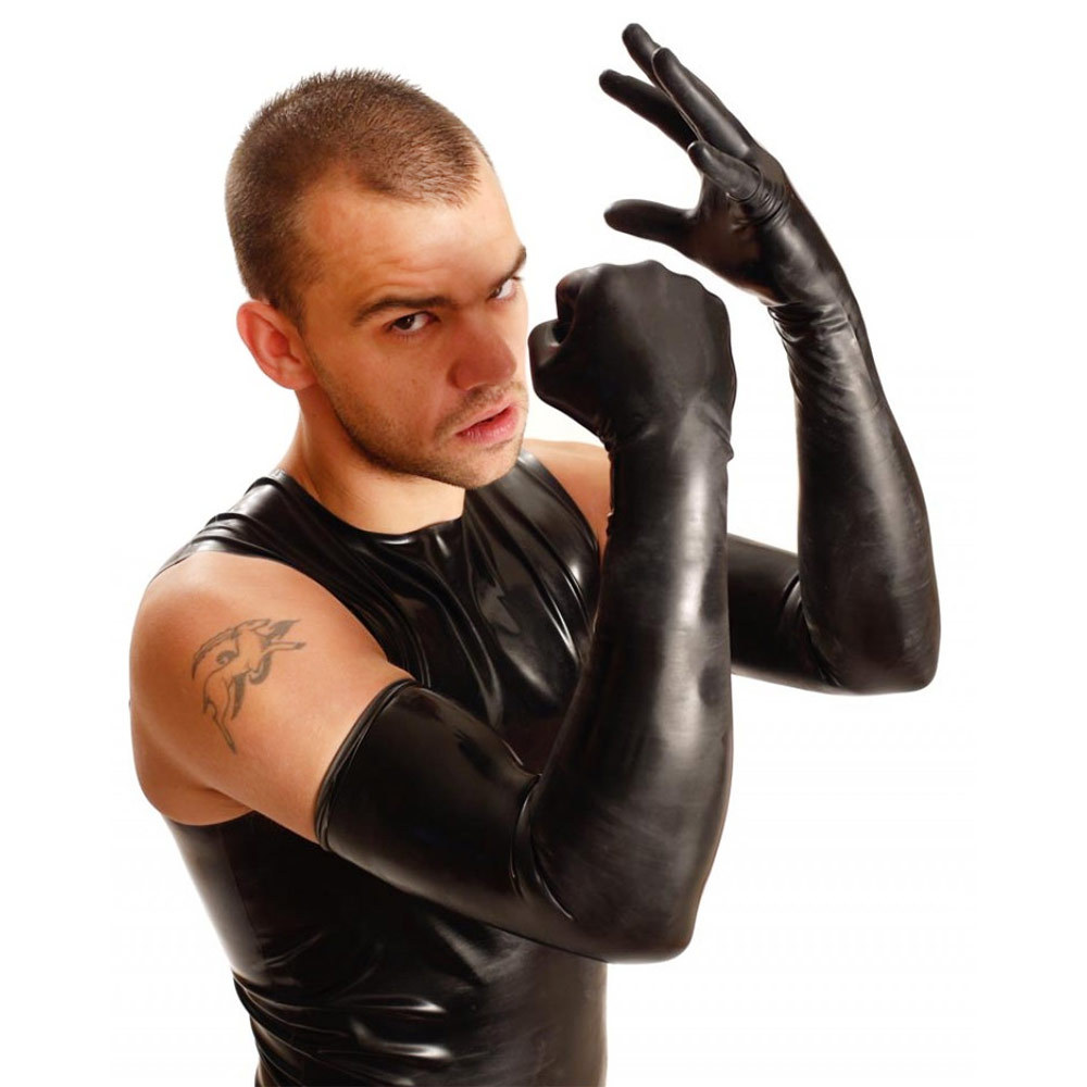 M and K Products Shoulder Length Rubber Fisting Gloves | UberKinky