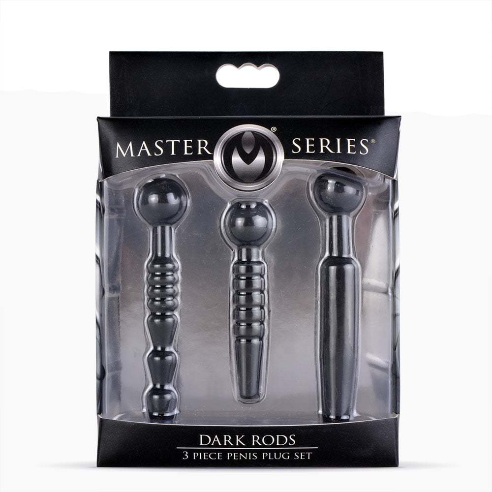 UberKinky Dark Rods 3 Piece Penis Plug Set | UberKinky