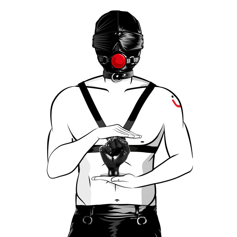 Mister B All Black Fist Butt Plug | UberKinky