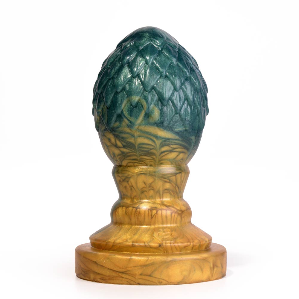 Sinnovator Drogon Dragon Egg Platinum Silicone Butt Plug 2.2 Inches to 4.3 Inches (3 Sizes) 0