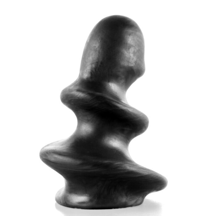 Sinnovator Twisted Platinum Silicone Butt Plug 6.5 Inches | UberKinky