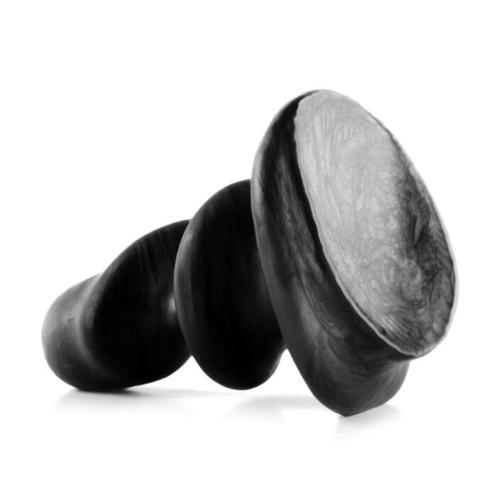 Sinnovator Twisted Platinum Silicone Butt Plug 6.5 Inches | UberKinky