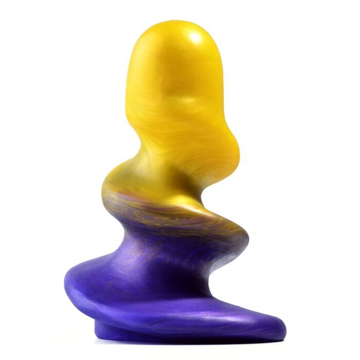 Sinnovator Twisted Platinum Silicone Butt Plug 6.5 Inches | UberKinky