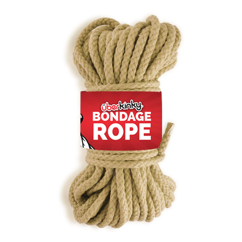 UberKinky Natural Hemp Bondage Rope 66ft 20 m | UberKinky