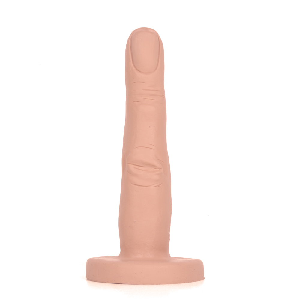 UberKinky Platinum Up Yours Finger Platinum Silicone Dildo 7 Inches 0