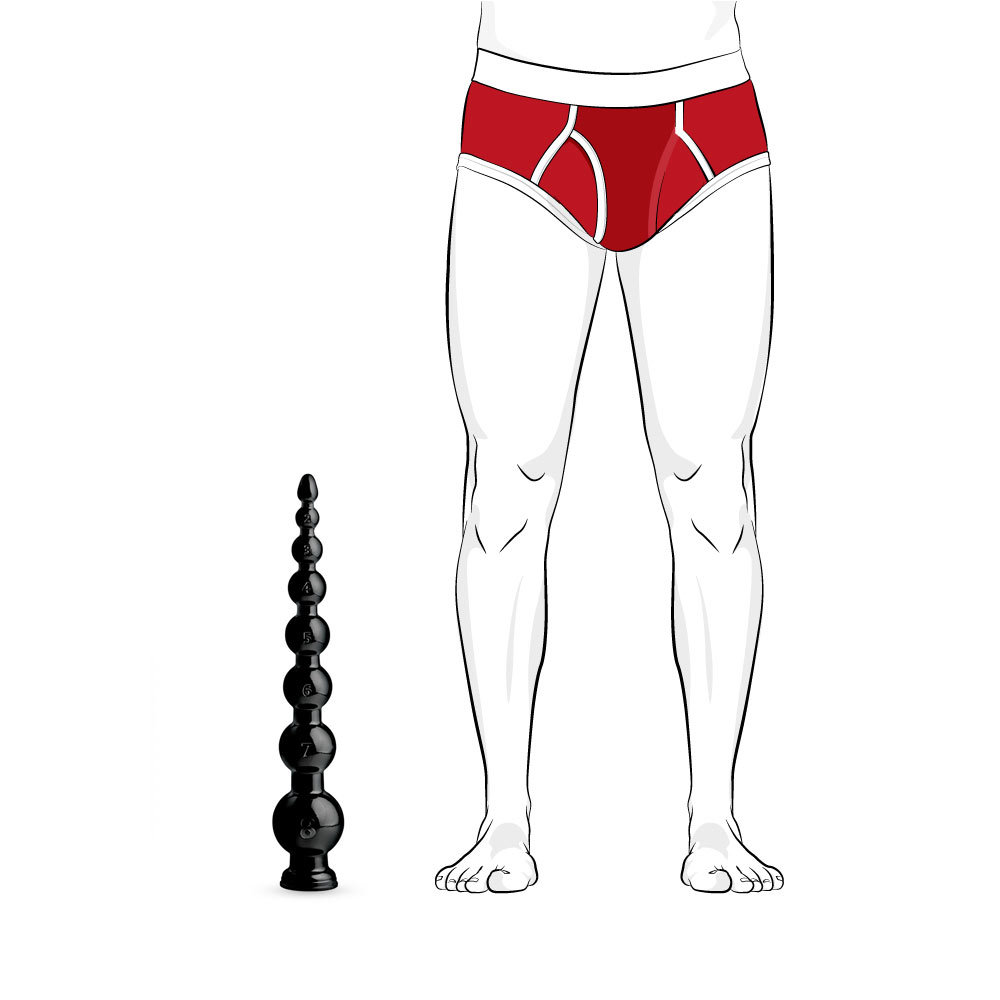 Hosed Graduated Bead Anal Snake 18.75 Inches | UberKinky