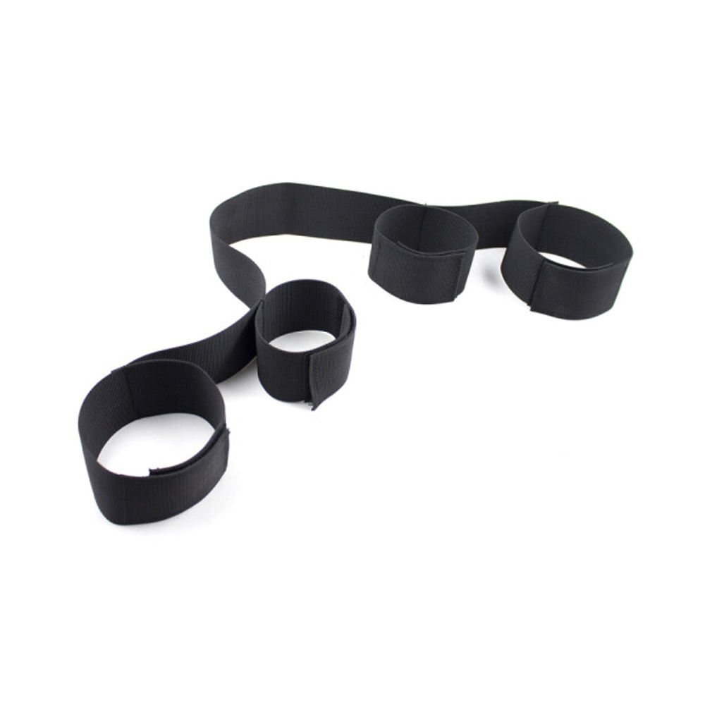 Bondage Play® Wrist To Ankle Cuffs | UberKinky