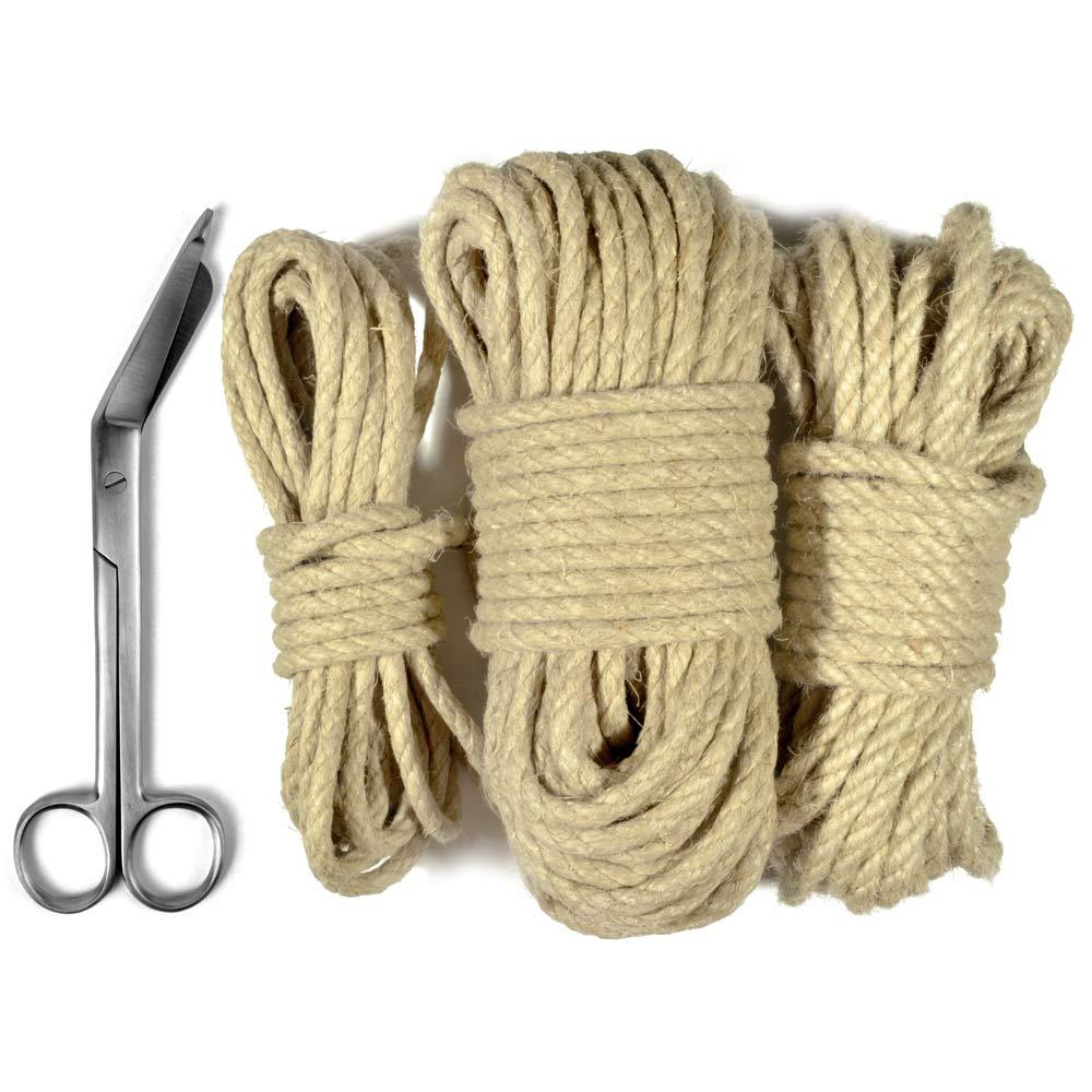 Uberkinky Hemp Bondage Rope Bundle (5m, 10m & 20m) | UberKinky