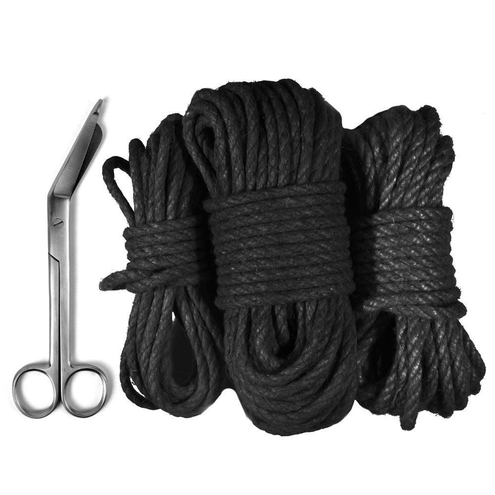 Uberkinky Black Bondage Rope Bundle (5m, 10m & 20m) | UberKinky