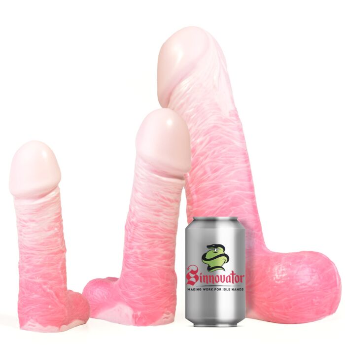 Sinnovator Average Joe Realistic Platinum Silicone Dildo 6.1 Inches to 10.4 Inches (3 Sizes)