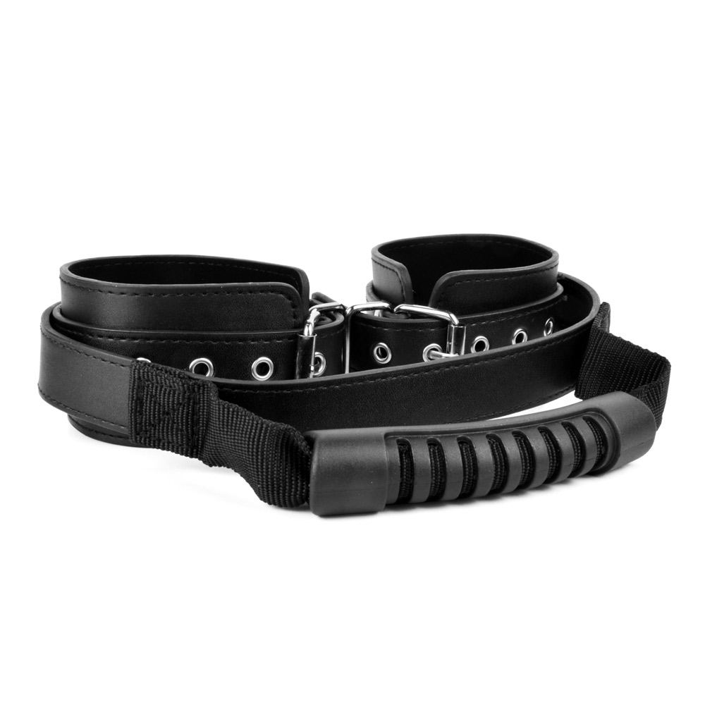 Bondage Play® Adjustable Leather Handcuffs | UberKinky