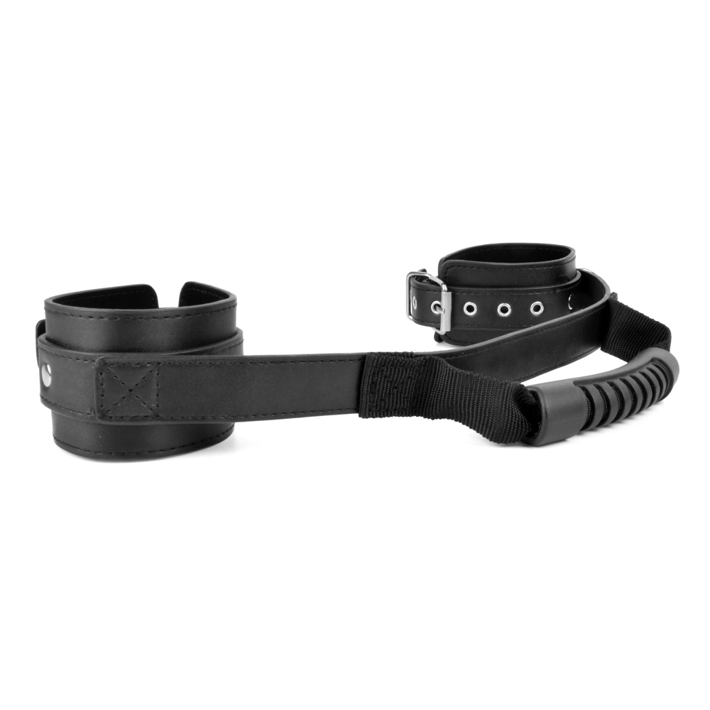 Bondage Play® Adjustable Leather Handcuffs | UberKinky