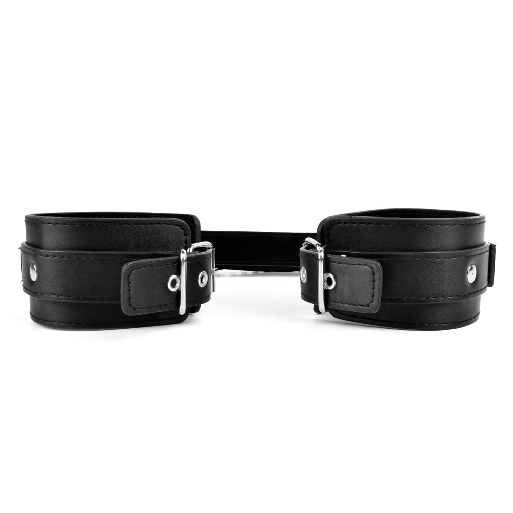 BondagePlay Adjustable Leather Handcuffs 1