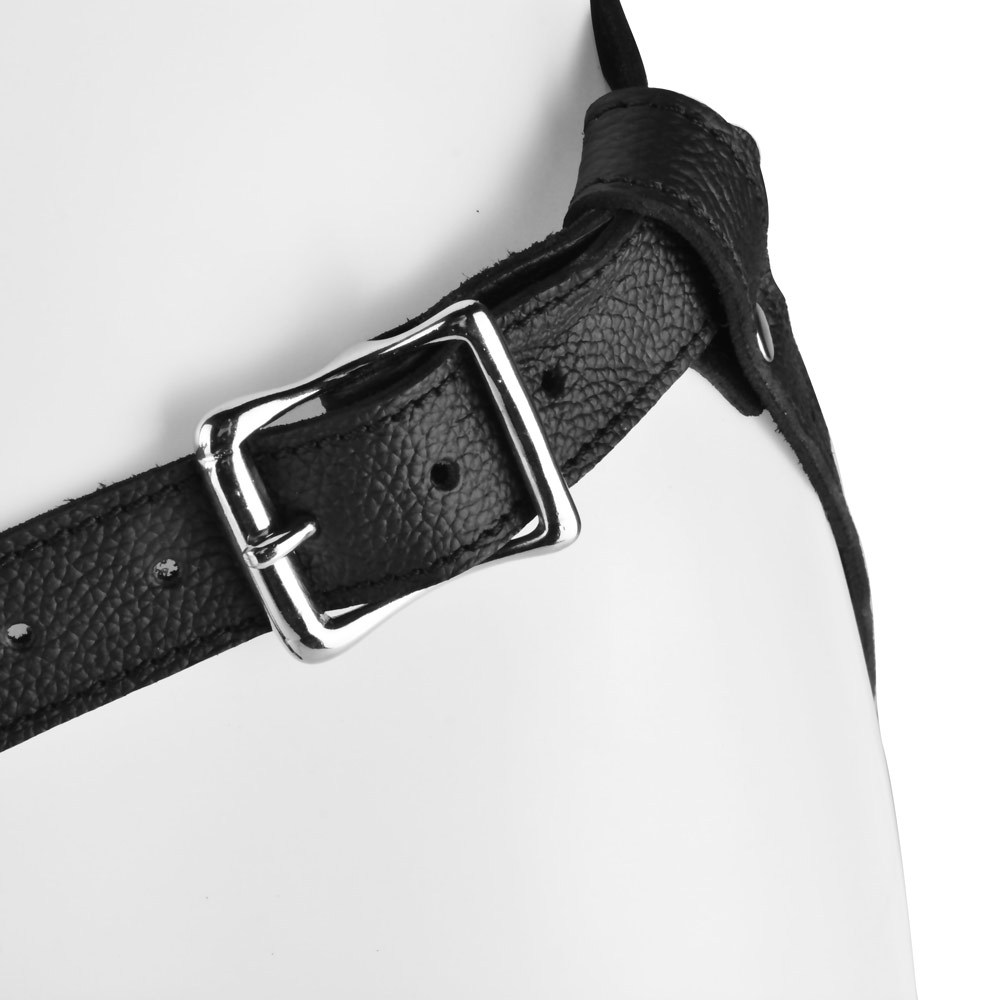 UberKinky Bucking Bronco Leather Strap On Harness | UberKinky