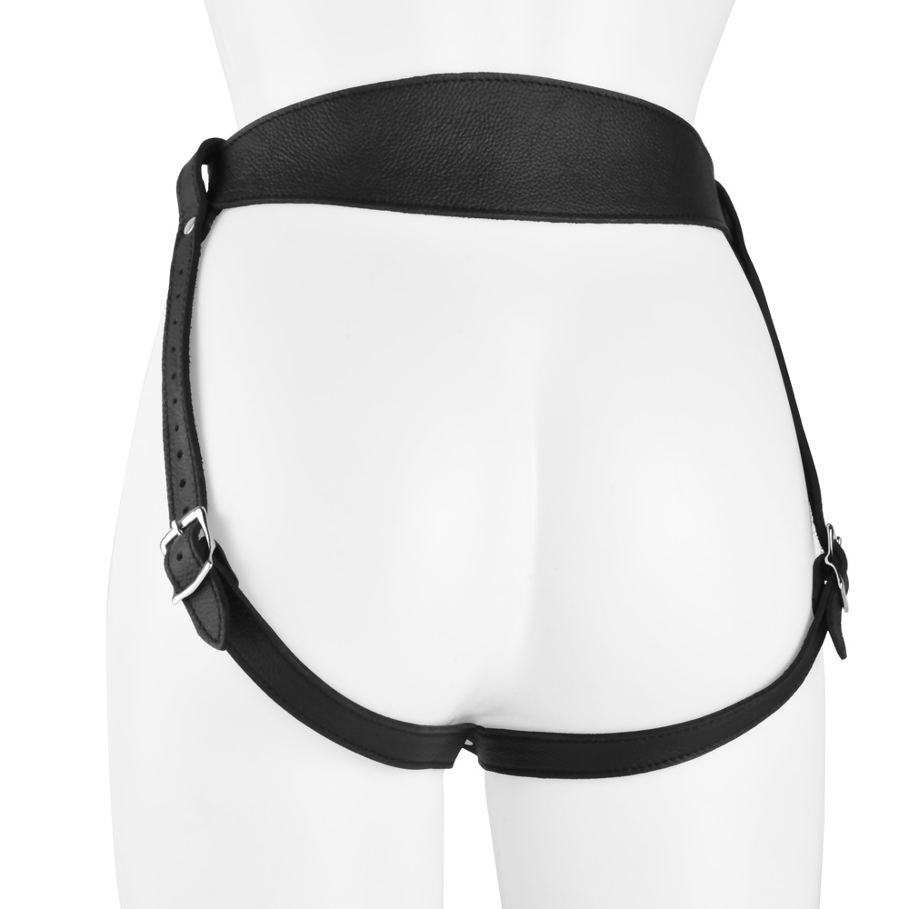 UberKinky Bucking Bronco Leather Strap On Harness | UberKinky