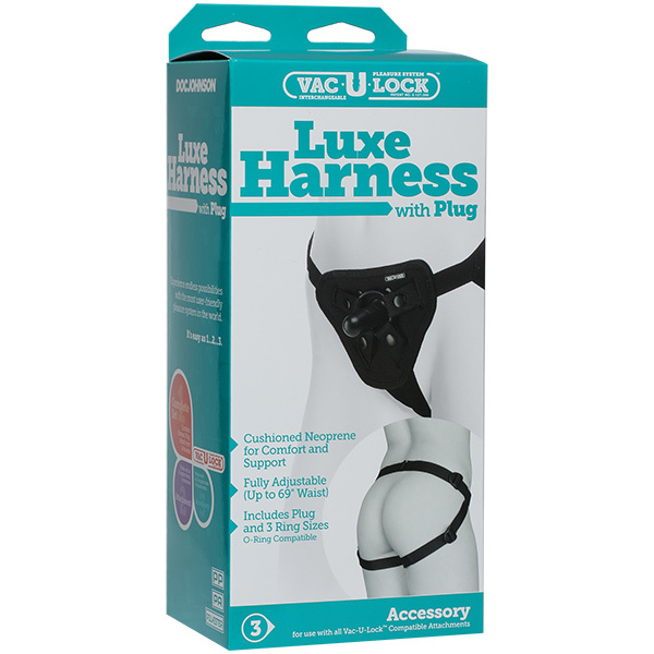 Doc Johnson Luxe Harness with Vac-U-Lock Plug | UberKinky