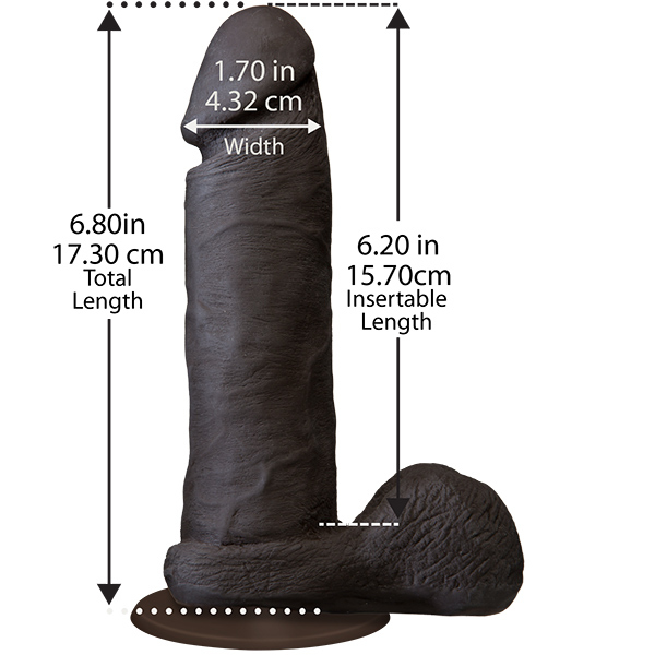 Doc Johnson The Realistic® Cock Ultraskyn Dildo 6 Inches | UberKinky