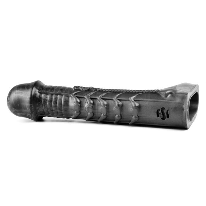 Sinnovator Andromeda Sheath Platinum Silicone Penis Extender 9.5 Inches | UberKinky